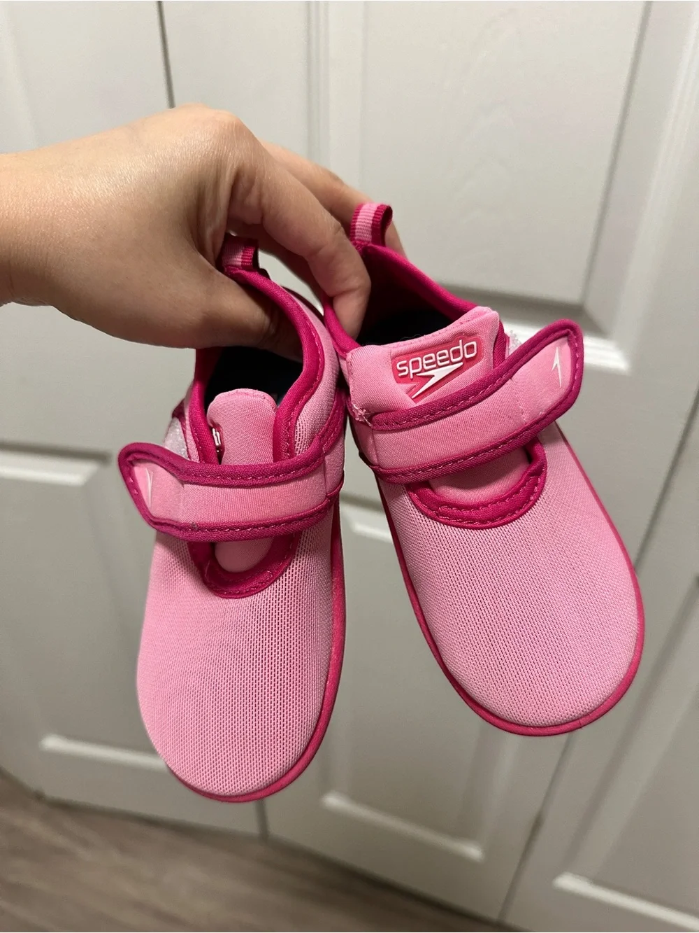 Speedo Kids Pink & Dark Pink Water Shoes with Velcro Strap